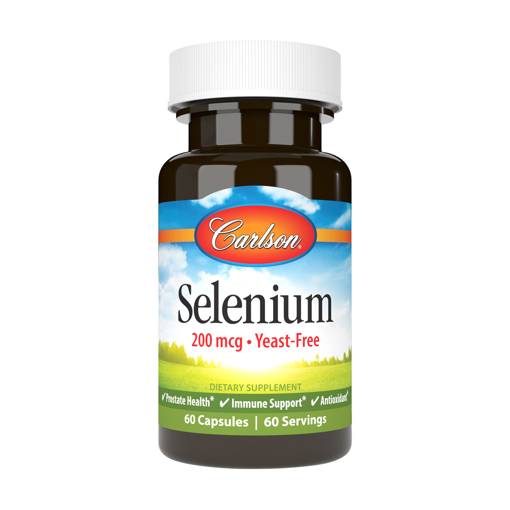 Селен Carlson Labs Selenium 200 мкг, 60 капсул